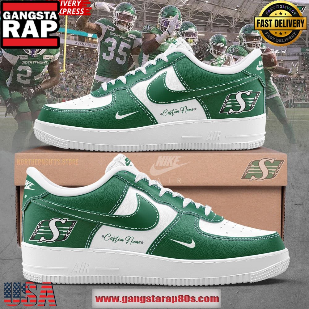 Saskatchewan Roughriders New Edition Custom Air Force 1 Sneakers Shoes Saskatchewan Roughriders New Edition Custom Air Force 1 Sneakers Shoes