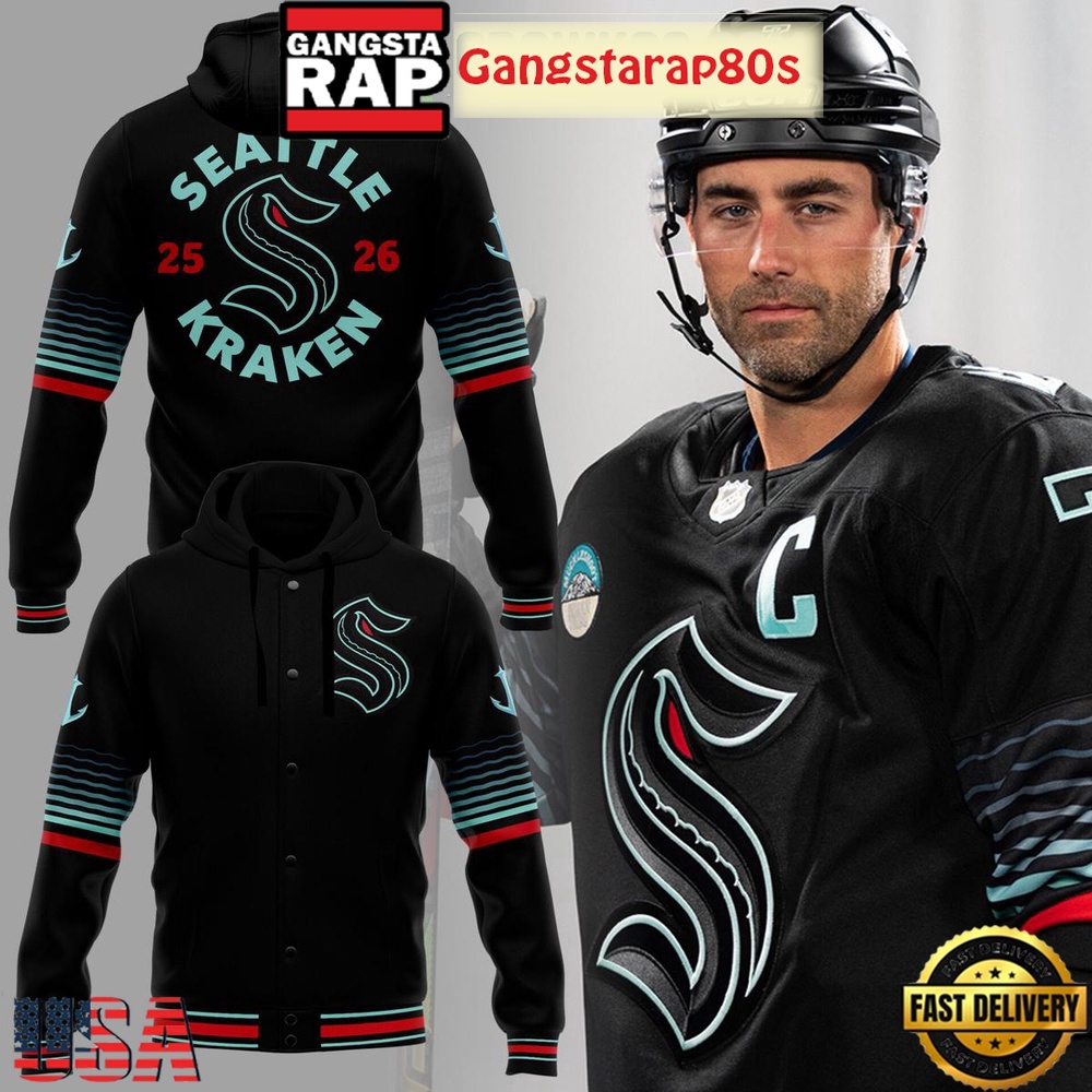 Seattle Kraken Darkness Limited Edition Baseball Jacket