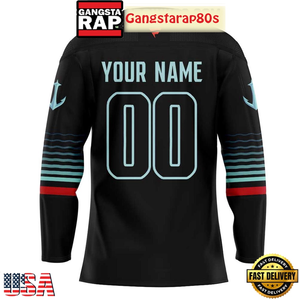 Seattle Kraken Darkness New Season Custom Hockey Jersey Seattle Kraken Darkness New Season Custom Hockey Jersey