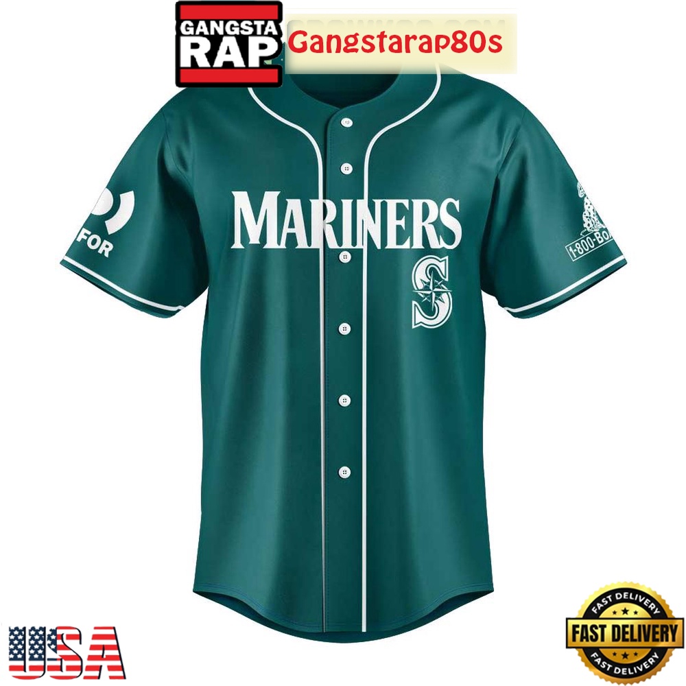 Seattle Mariners First Responders Day Baseball Jersey Shirt
