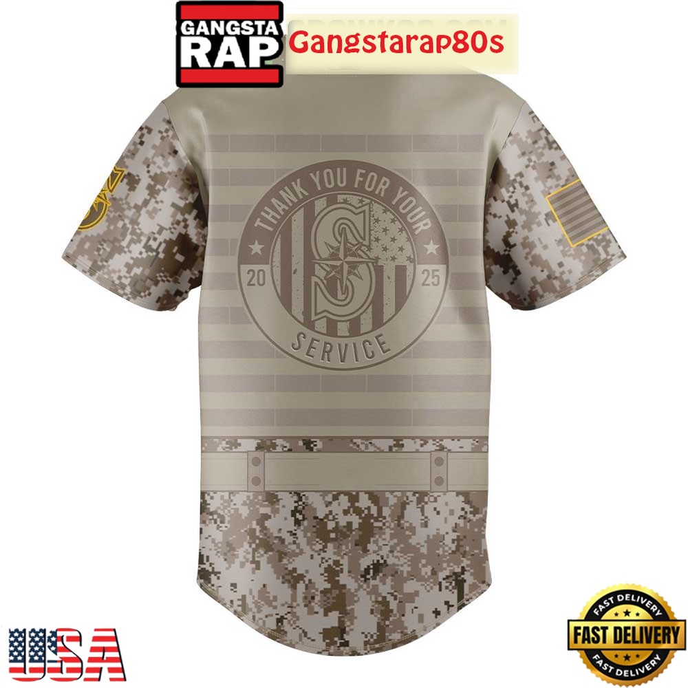 Seattle Mariners Military Appreciation 250th Anniversary 2025 Baseball Jersey Seattle Mariners Military Appreciation 250th Anniversary 2025 Baseball Jersey
