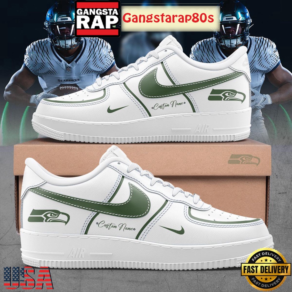 Seattle Seahawks New Rivalries 2025 Custom Air Force 1 Shoes Running Sneakers Seattle Seahawks New Rivalries 2025 Custom Air Force 1 Shoes Running Sneakers