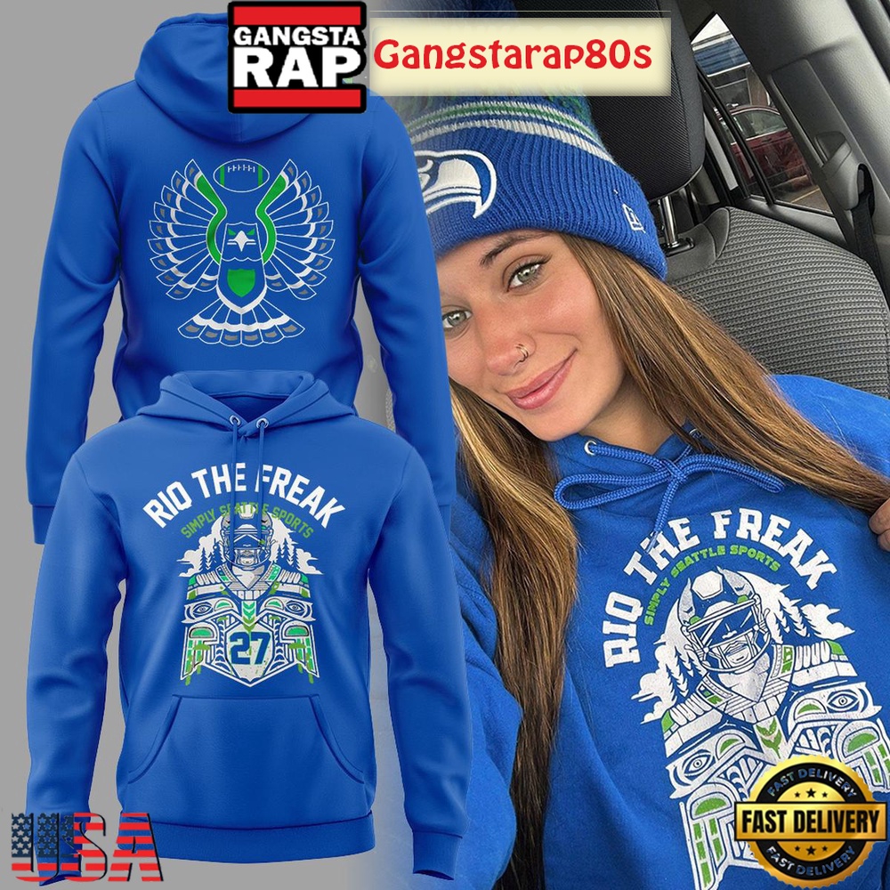 Seattle Seahawks Rio The Freak Unisex 3D Hoodie Seattle Seahawks Rio The Freak Unisex 3D Hoodie