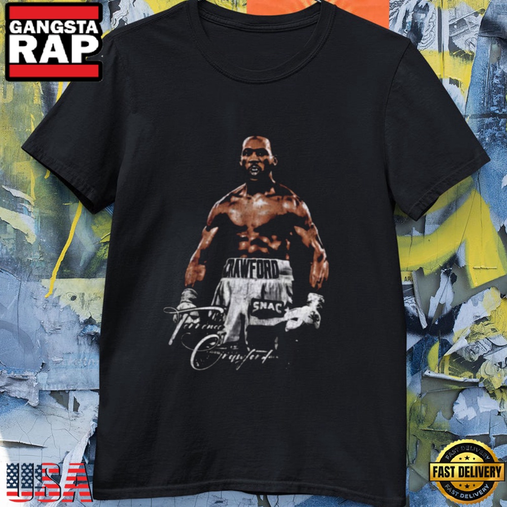 Terence Crawford Bud Boxing Photo Signature T Shirt Terence Crawford Bud Boxing Photo Signature T Shirt