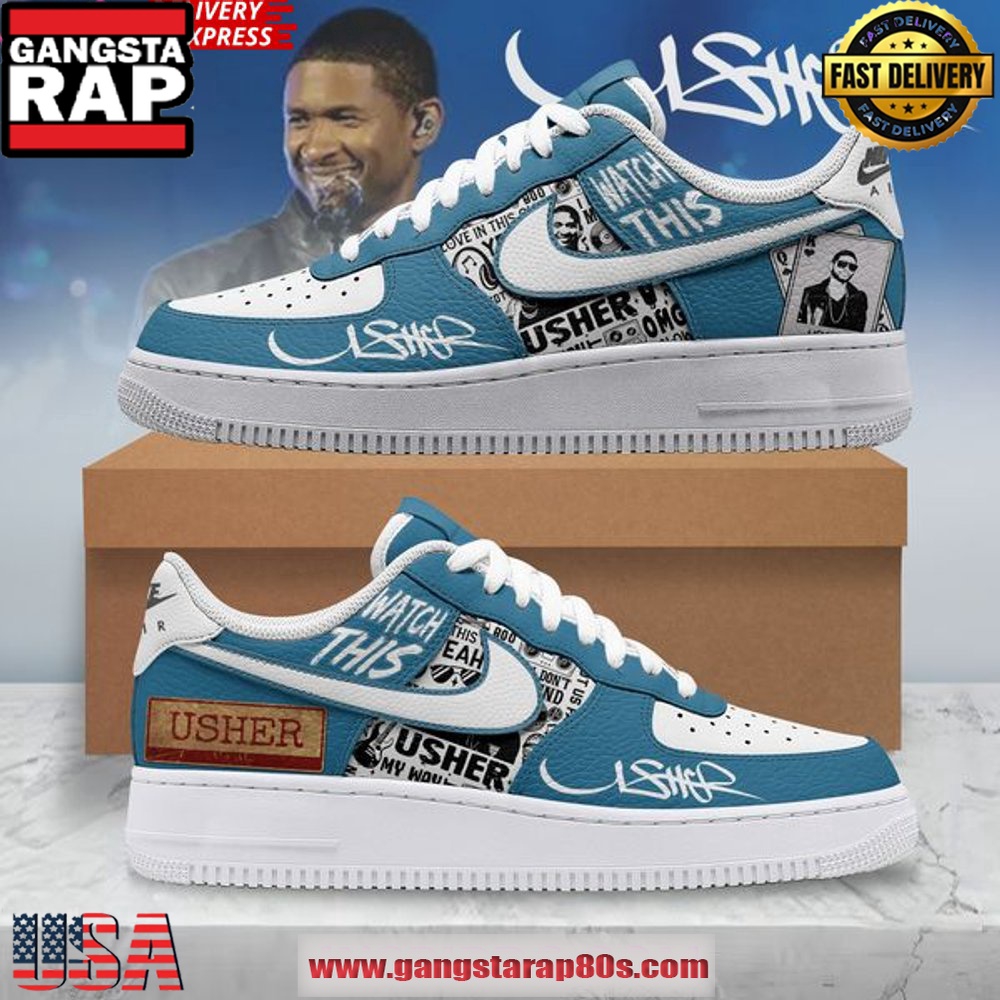Usher Rhythm and Style Air Force 1 Sneakers Shoes