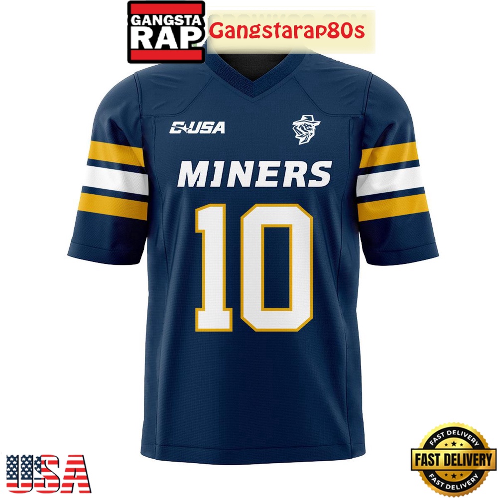 UTEP Miners Sun City New Uniform 2025 Custom Football Jersey