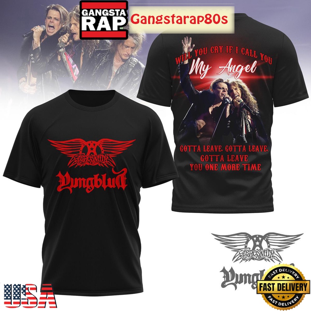 Yungblud x Aerosmith Will You Cry If I Call You My Angel All Over Print Shirt