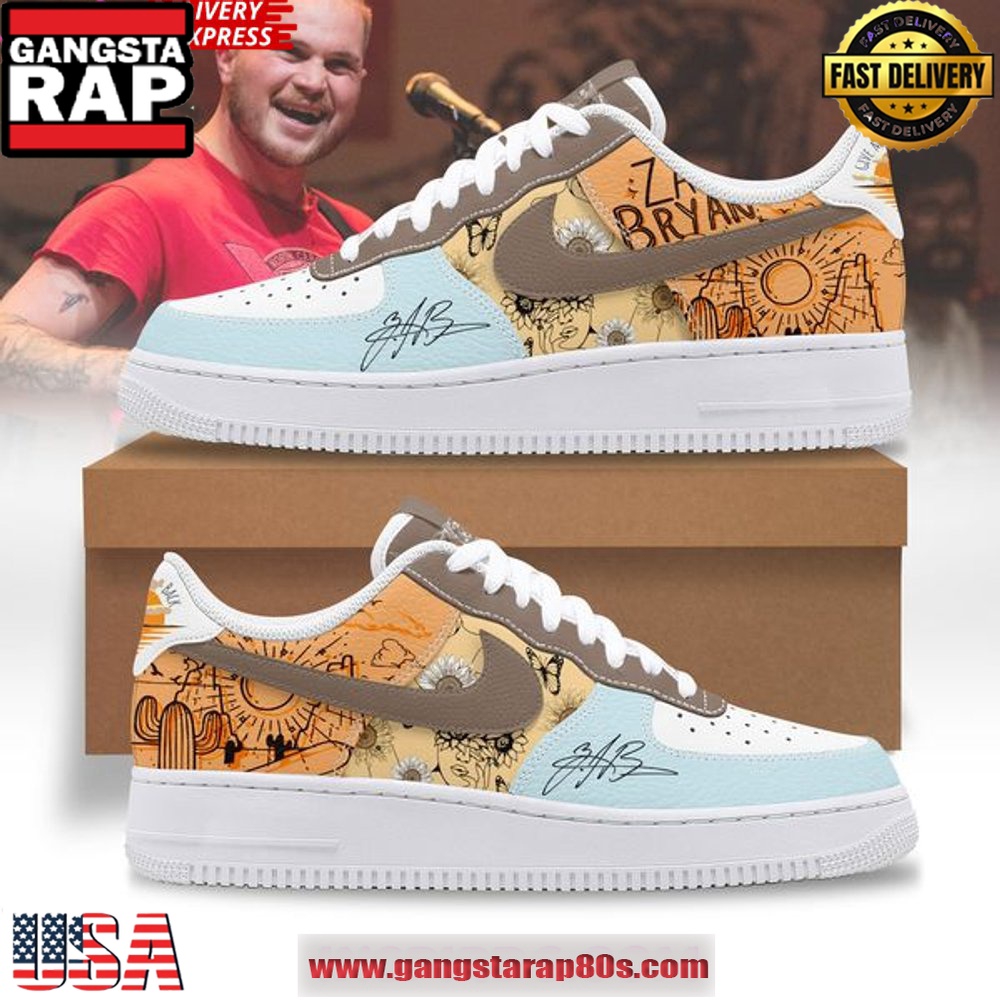 Zach Bryan Collab Signature Nike New Edition Air Force 1 Sneakers Shoes