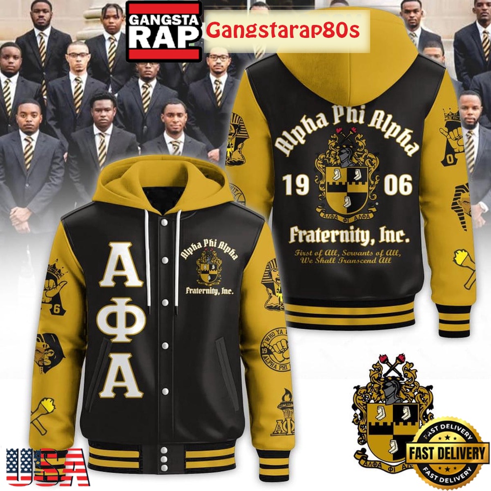 Alpha Phi Alpha 1906 Fraternity We Shall Transcend All New Edition Baseball Jacket Alpha Phi Alpha 1906 Fraternity We Shall Transcend All New Edition Baseball Jacket