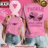 Arizona Cardinals NFL Glitter Tackle Breast Cancer 2025 Women's 3D Shirt