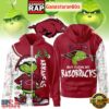Arkansas Razorbacks NCAA Funny Grinch Football Unisex Zip Hoodie