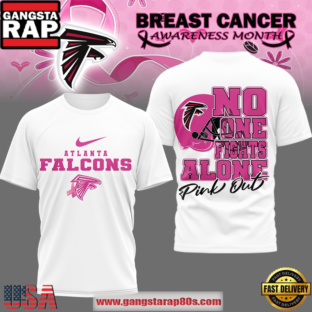 Atlanta Falcons NFL Breast Cancer October 2025 New Edition 3D Shirt White Atlanta Falcons NFL Breast Cancer October 2025 New Edition 3D Shirt White