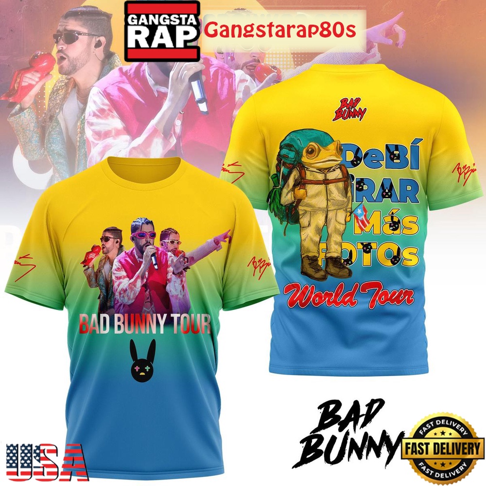 Bad Bunny Deb? Tirar M?s Fotos World Tour Shirt