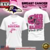 Baltimore Ravens NFL Breast Cancer October 2025 White 3D Shirt