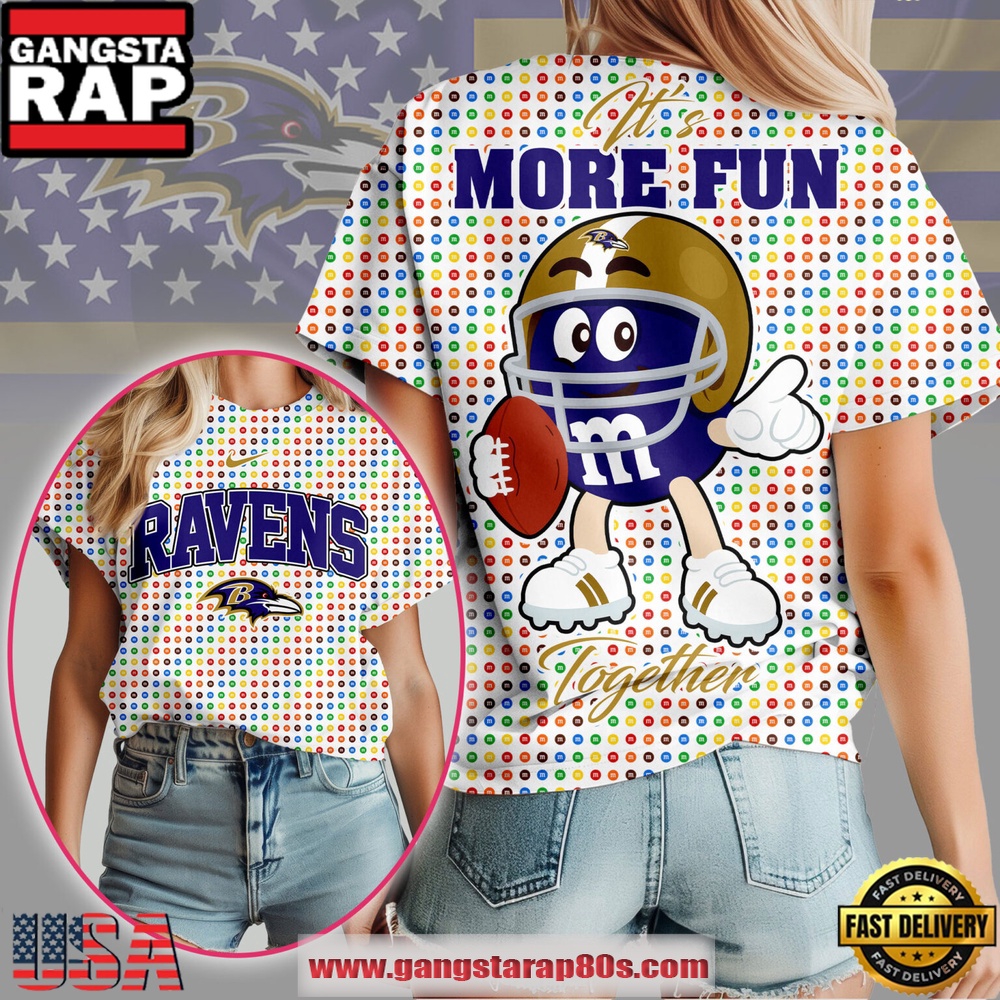Baltimore Ravens NFL More Fun Together 2025 Women's Shirt