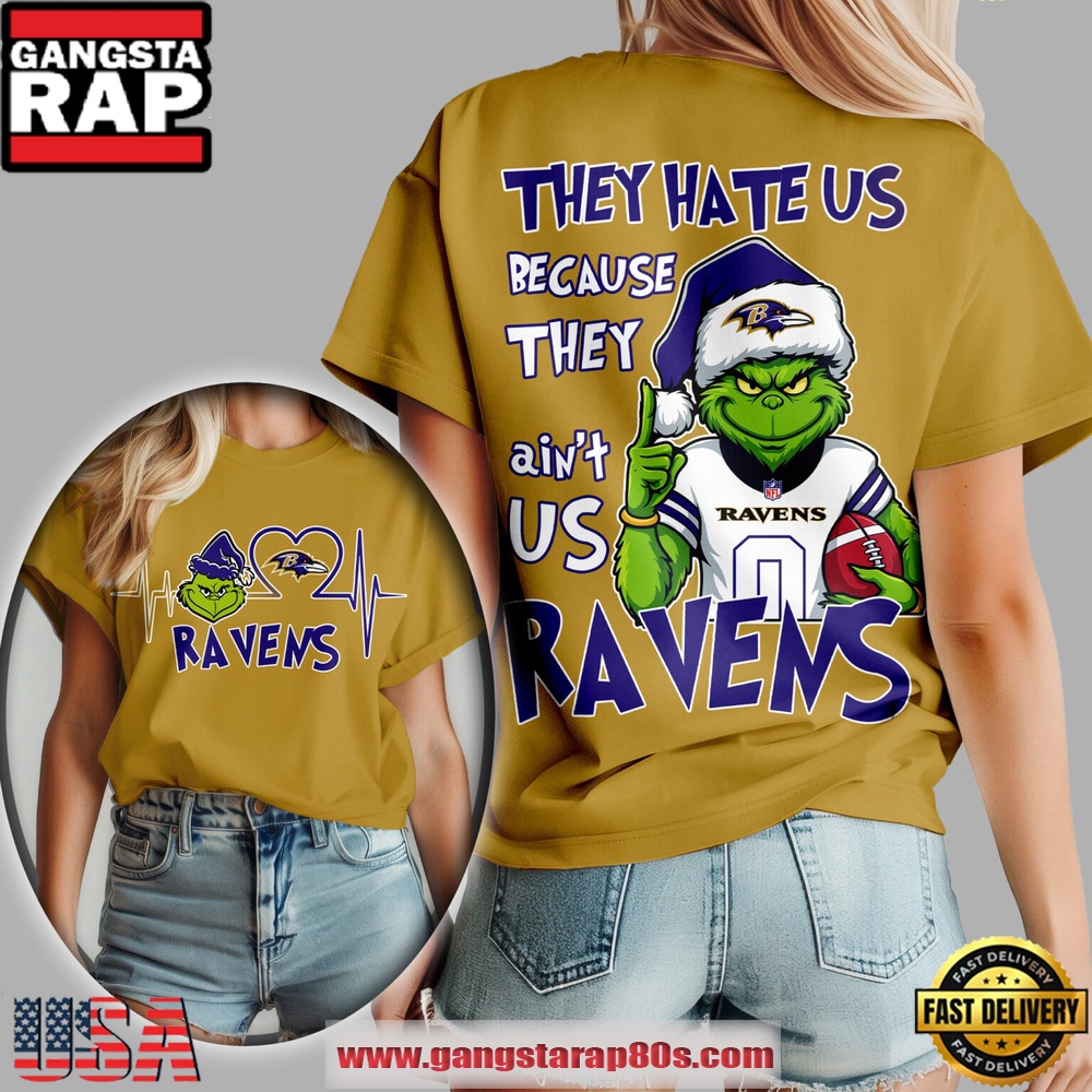 Baltimore Ravens NFL They Hate Us 2025 Women's 3D Shirt