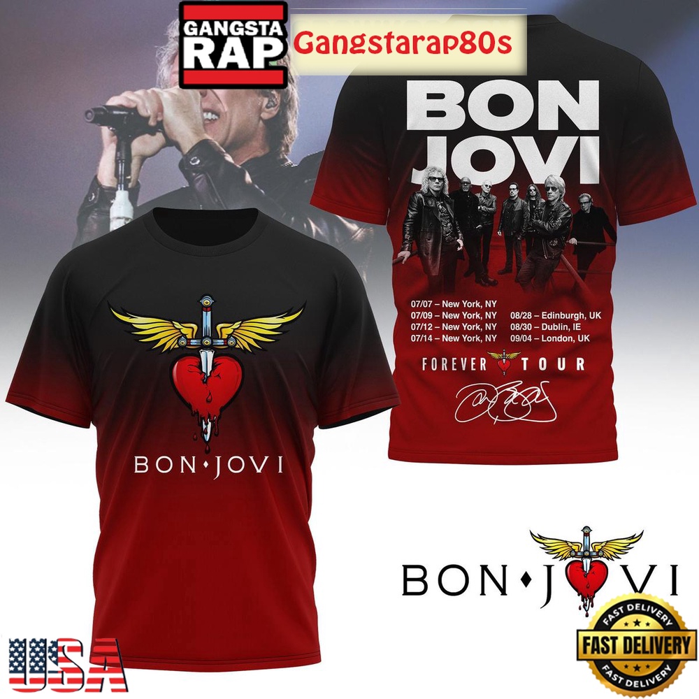 Bon Jovi Forever Tour T Shirt