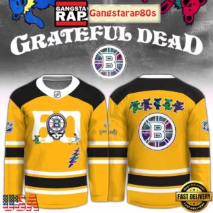 Boston Bruins x Grateful Dead 60 Years Special Edition Hockey Jersey