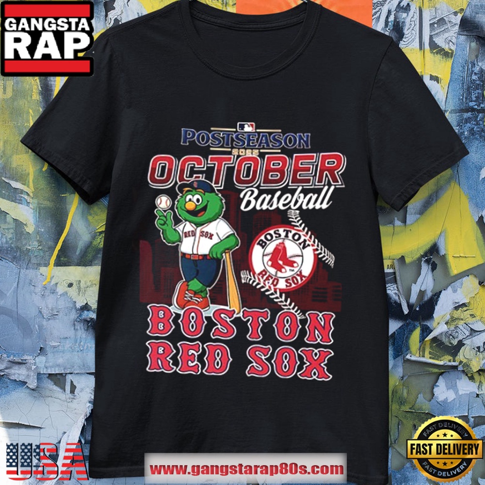 Boston Red Sox October Baseball 2025 Postseason Mascot T Shirt