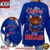 Buffalo Bills NFL Cute Mascot Long Sleeve 2025 Women's Shirt Blue