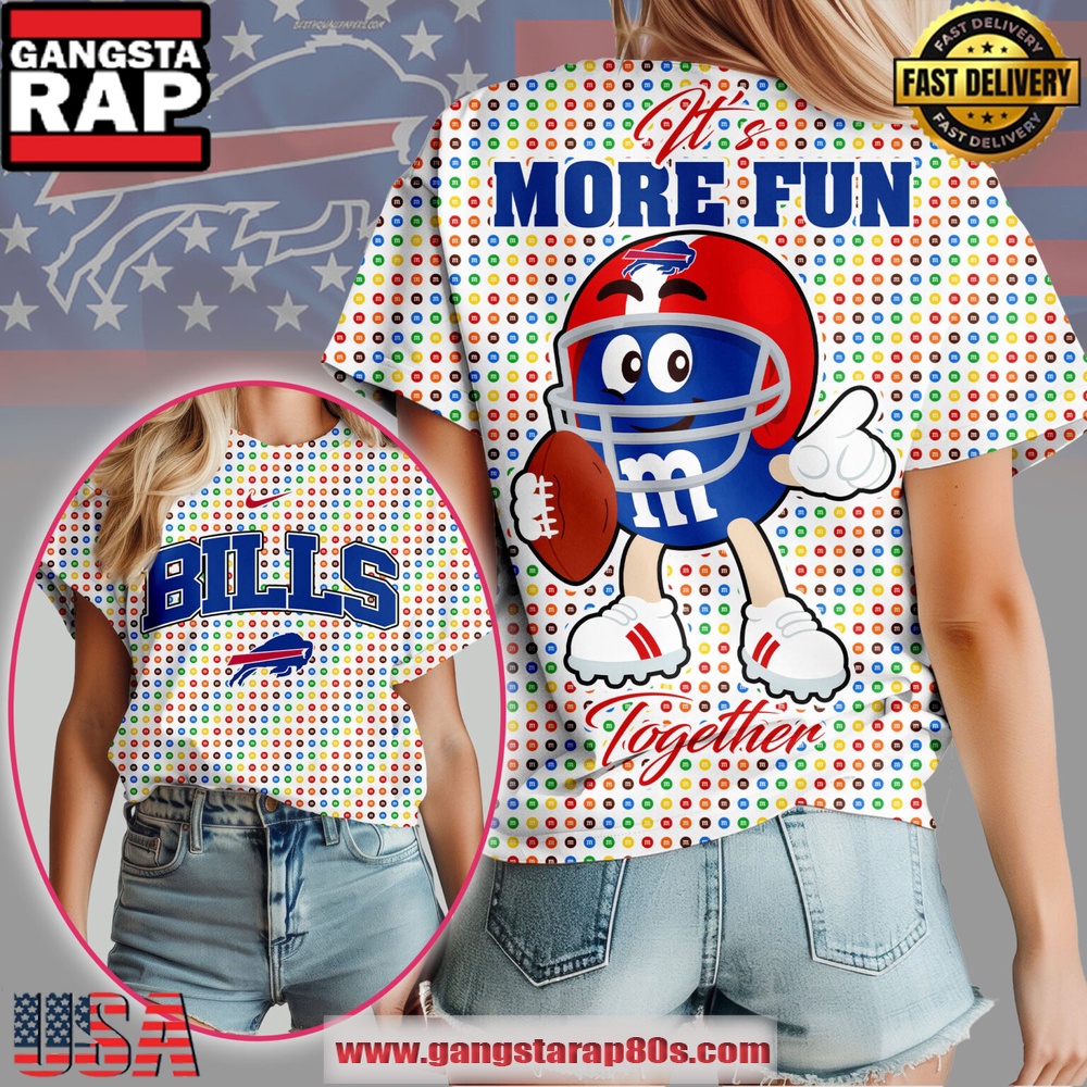 Buffalo Bills NFL It's More Fun Together Women's 3D Shirt