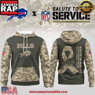Buffalo Bills NFL Salute to Service 2025 New Edition All Over Print Hoodie