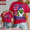Buffalo Bills NFL x Grinch They Hate Us Women's Shirt - Red