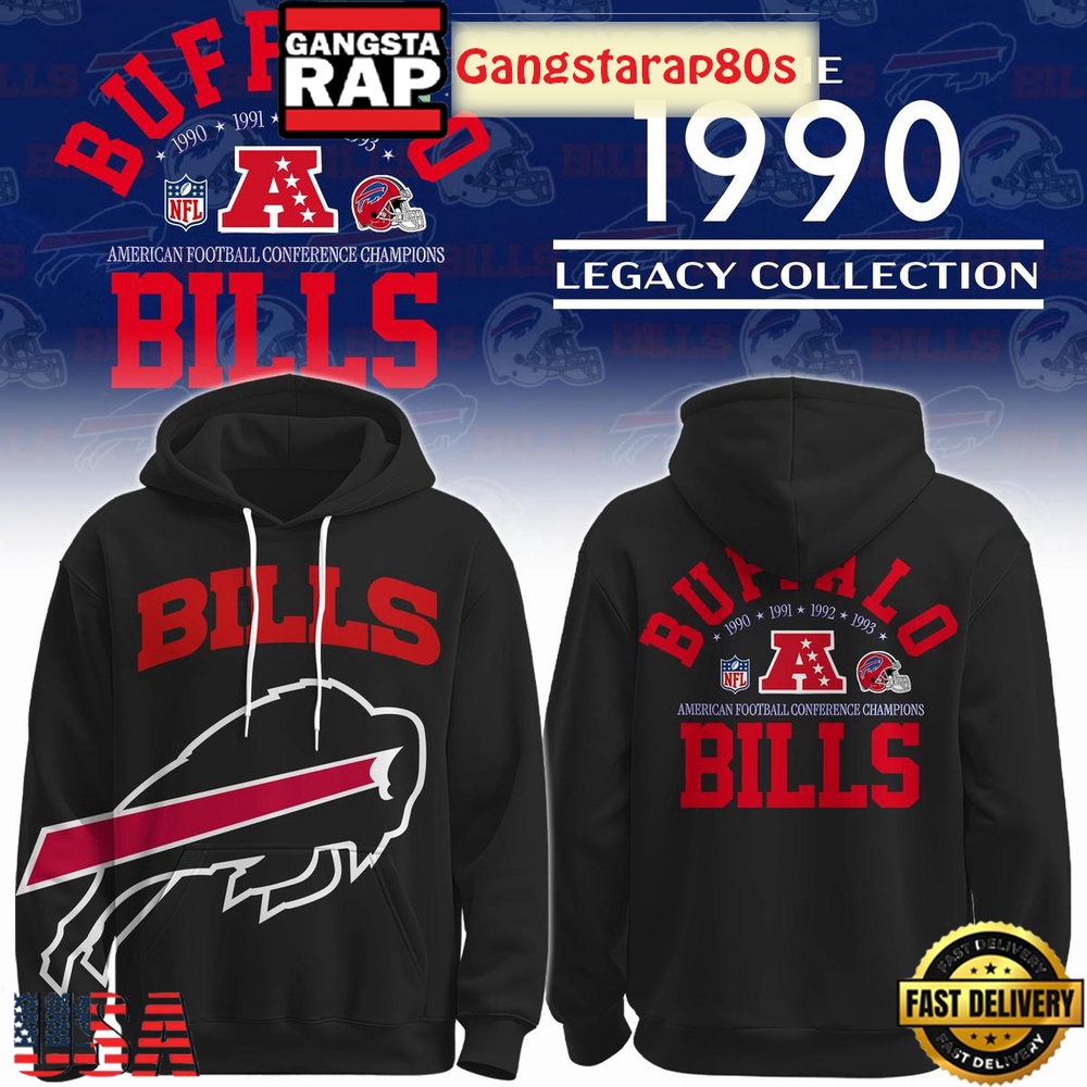 Buffalo Bills Vintage 1990 Legacy Collection Unisex Hoodie