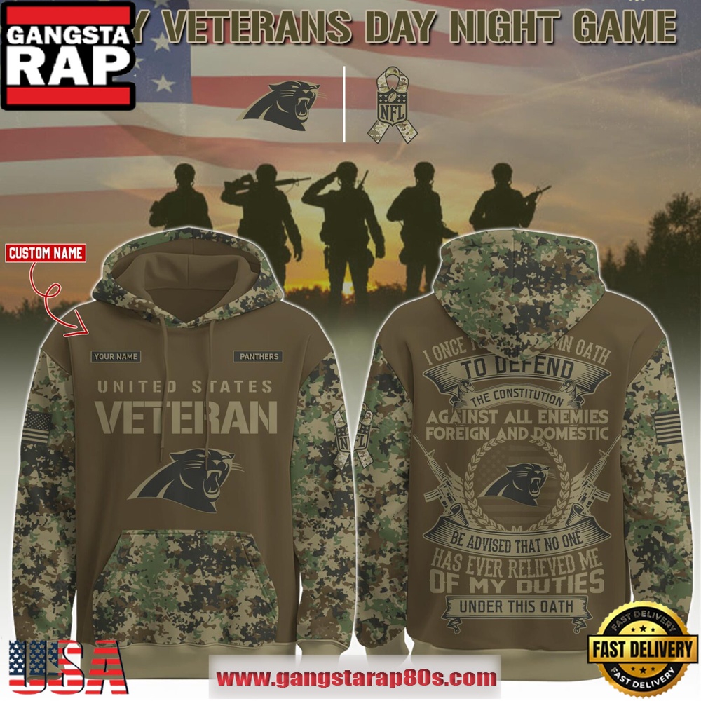 Carolina Panthers NFL U.S Veteran I Once Took a Solemn Oath to Defend the Constitution Special Hoodie