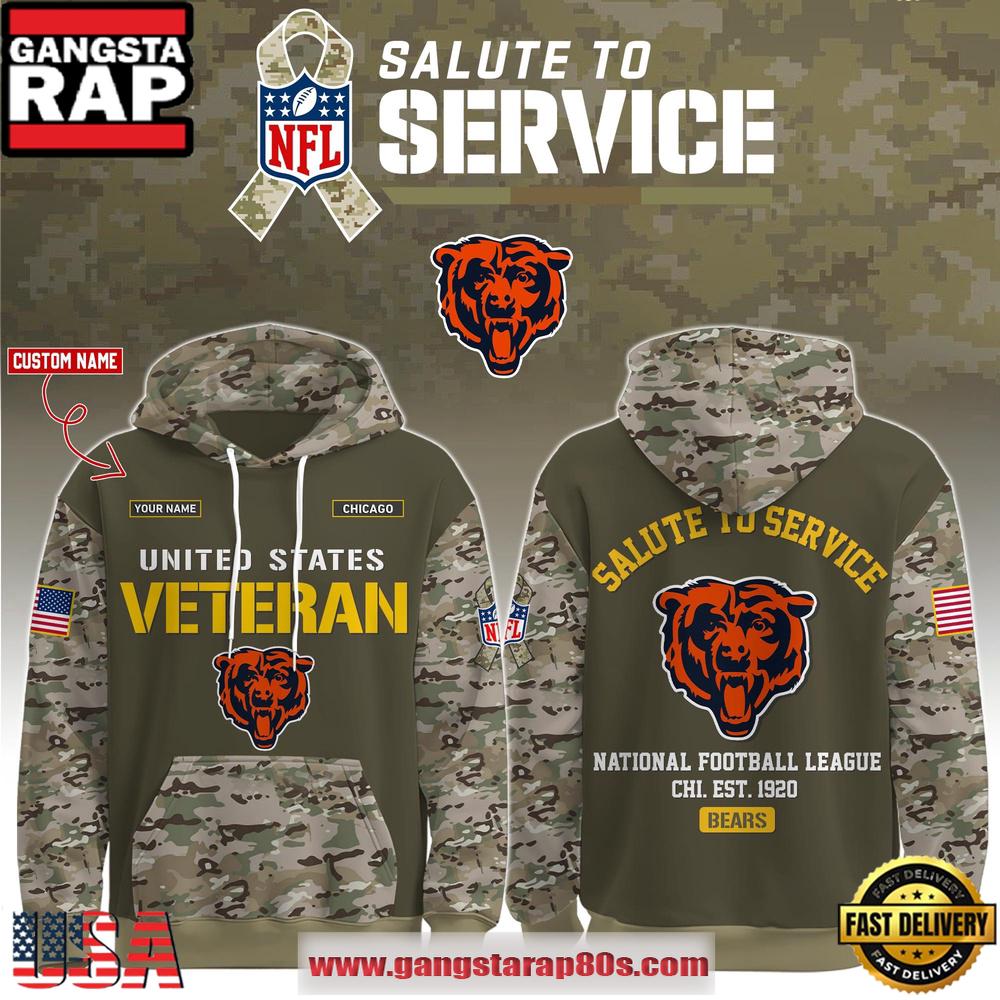 Chicago Bears 2025 NFL Veteran Birthday Limited Edition Hoodie Shirt