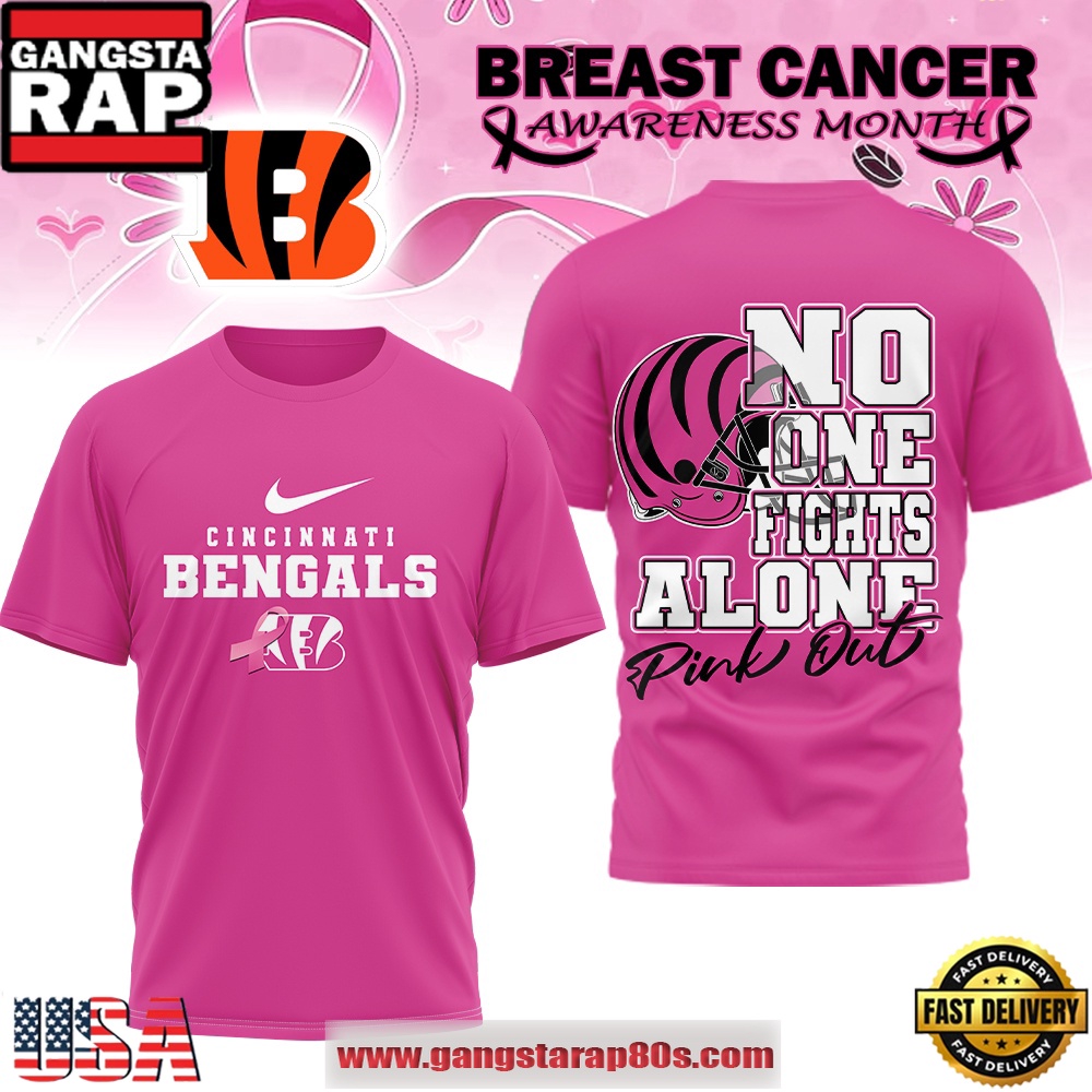 Cincinnati Bengals Cancer October 2025 3D Shirt
