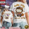 Cincinnati Bengals NFL Hello Kitty Cute And Spooky Halloween Women's White Shirt 2 Cincinnati Bengals NFL Hello Kitty Cute And Spooky Halloween Women's White Shirt