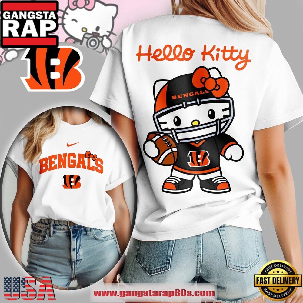 Cincinnati Bengals NFL Hello Kitty Women’s 3D Shirt