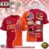 Cincinnati Bengals NFL x Ohio State Buckeyes NCAA Fusion Christmas 3D Shirt