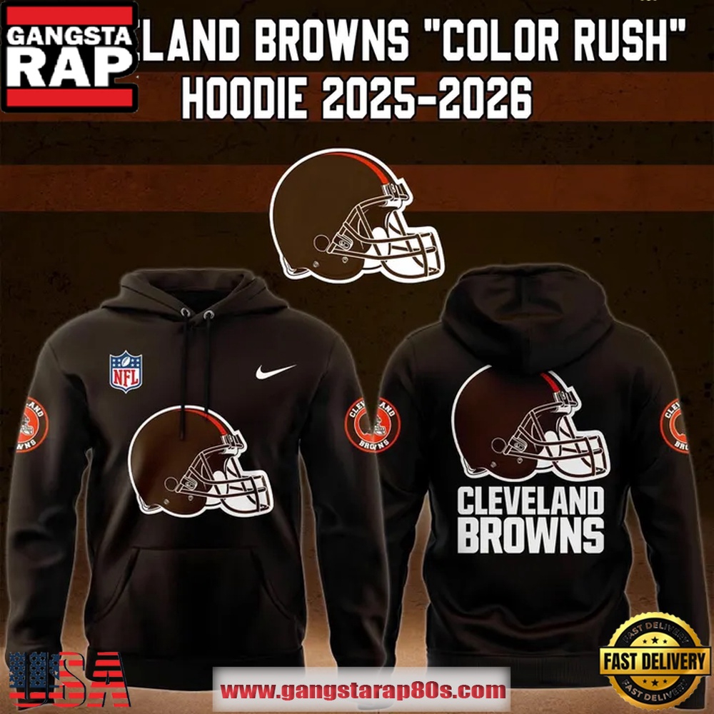 Cleveland Browns Color Rush 2025-2026 All Over Print Hoodie