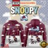 Colorado Avalanche Snoopy And Peanuts 2025 Christmas Unisex Hoodie