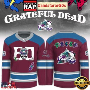 Colorado Avalanche x Grateful Dead 60 Years Special Edition Hockey Jersey