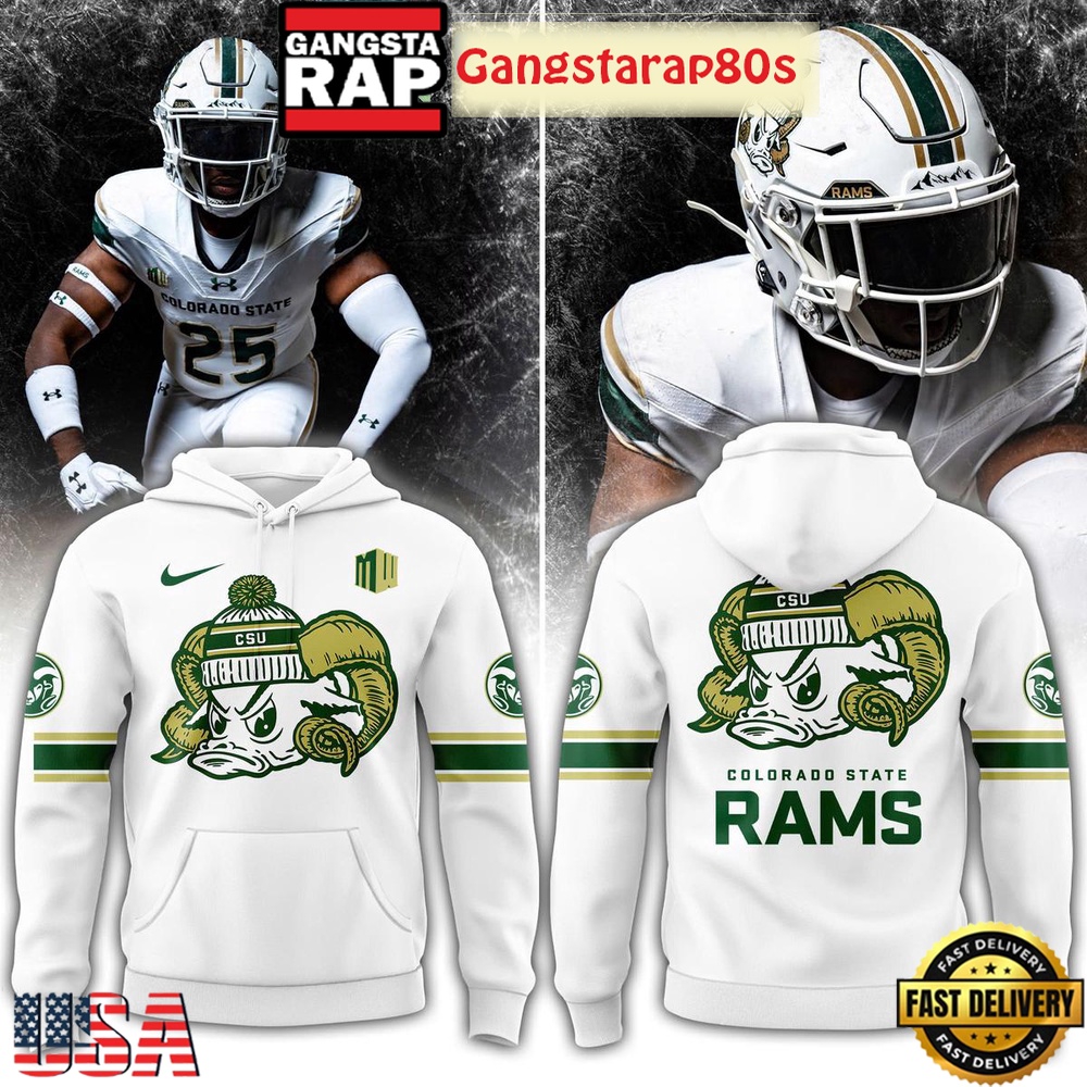 Colorado State Rams Snow Days White Special Edition All Over Print Hoodie