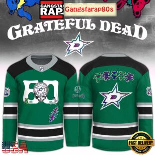 Dallas Stars x Grateful Dead 60 Years Special Edition Hockey Jersey