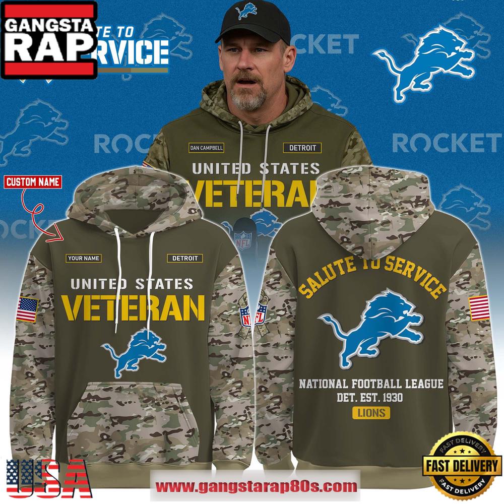 Detroit Lions 2025 NFL Veteran Birthday Limited Edition Hoodie Shirt