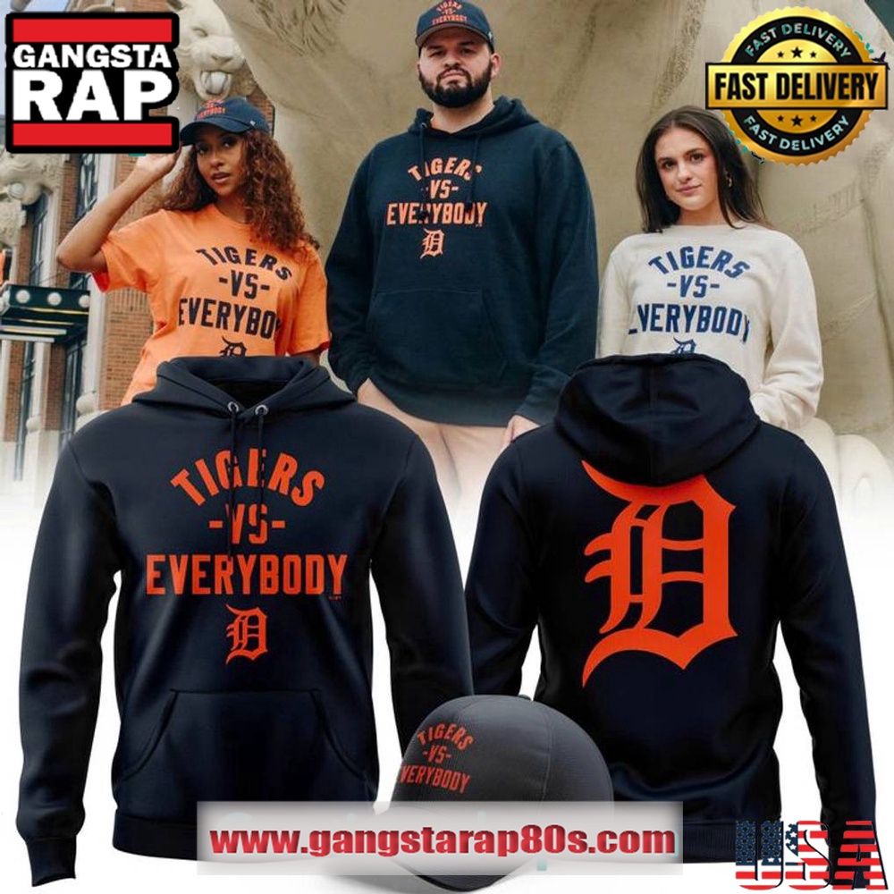 Detroit Tigers vs Everybody Special All Over Print Hoodie Shirt