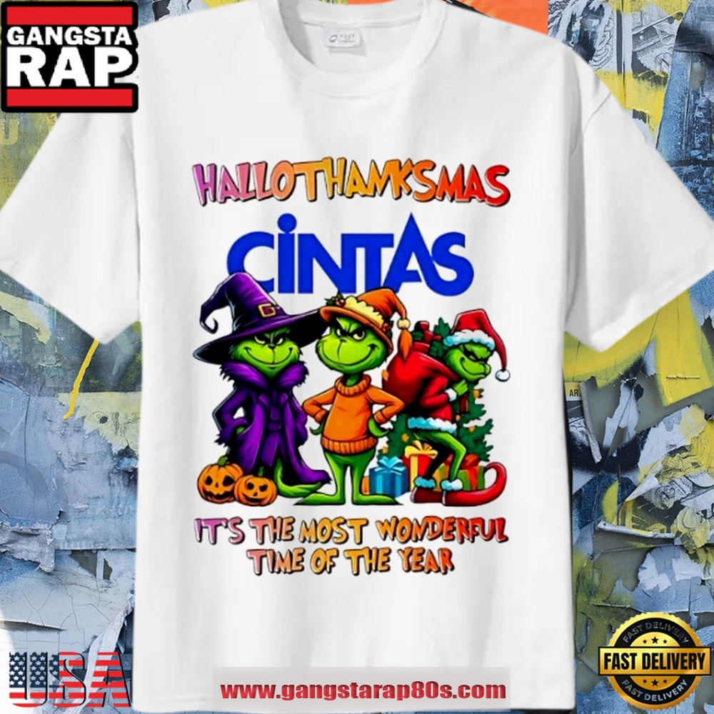 Grinch x Cintas HalloThanksMas T Sshirt Grinch x Cintas HalloThanksMas T Sshirt