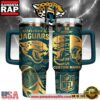 Jacksonville Jaguars Custom Stanley Quencher Tumbler With Handle 40oz