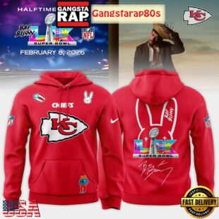 Kansas City Chiefs Bad Bunny 2026 Super Bowl LX Halftime Show Unisex Hoodie