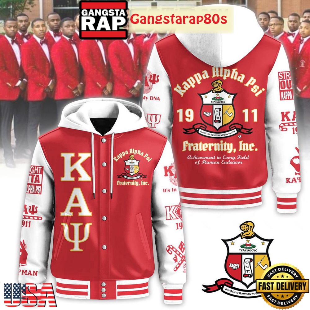 Kappa Alpha Psi 1911 Achievement In Every Field Of Human Endeavor New Edition Baseball Jacket Kappa Alpha Psi 1911 Achievement In Every Field Of Human Endeavor New Edition Baseball Jacket