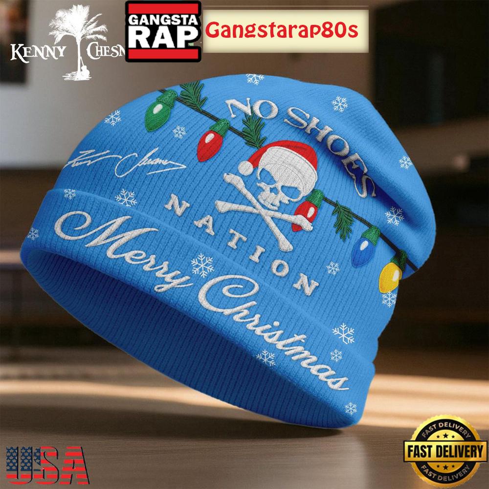 Kenny Chesney No Shoes Nation Merry Xmas 2025 Limited Edition Beanie Hat