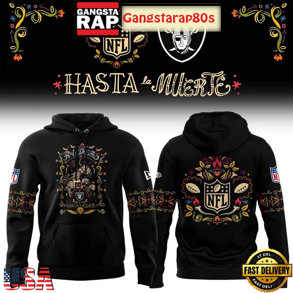 Las Vegas Raiders 2025 Hasta La Muerte Unisex Hoodie Shirt