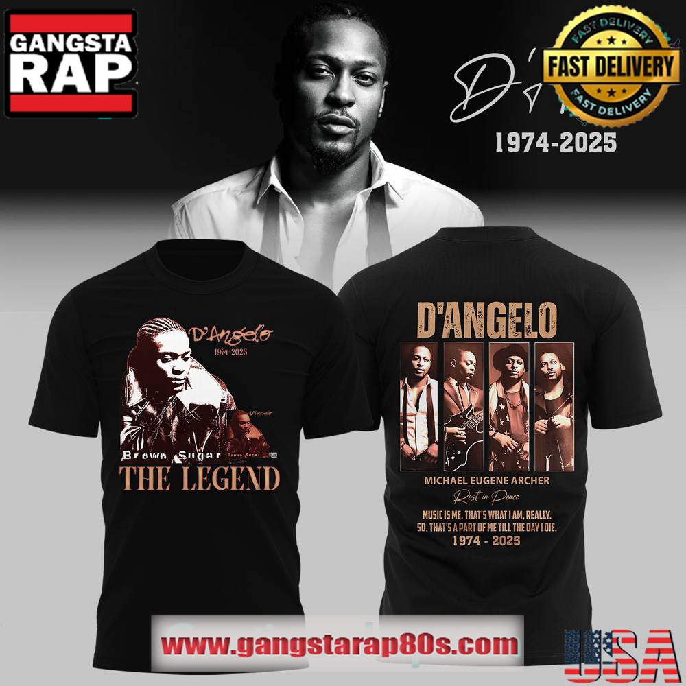 Legendary RB singer DAngelo Rest in Peace Unisex 3D Shirt