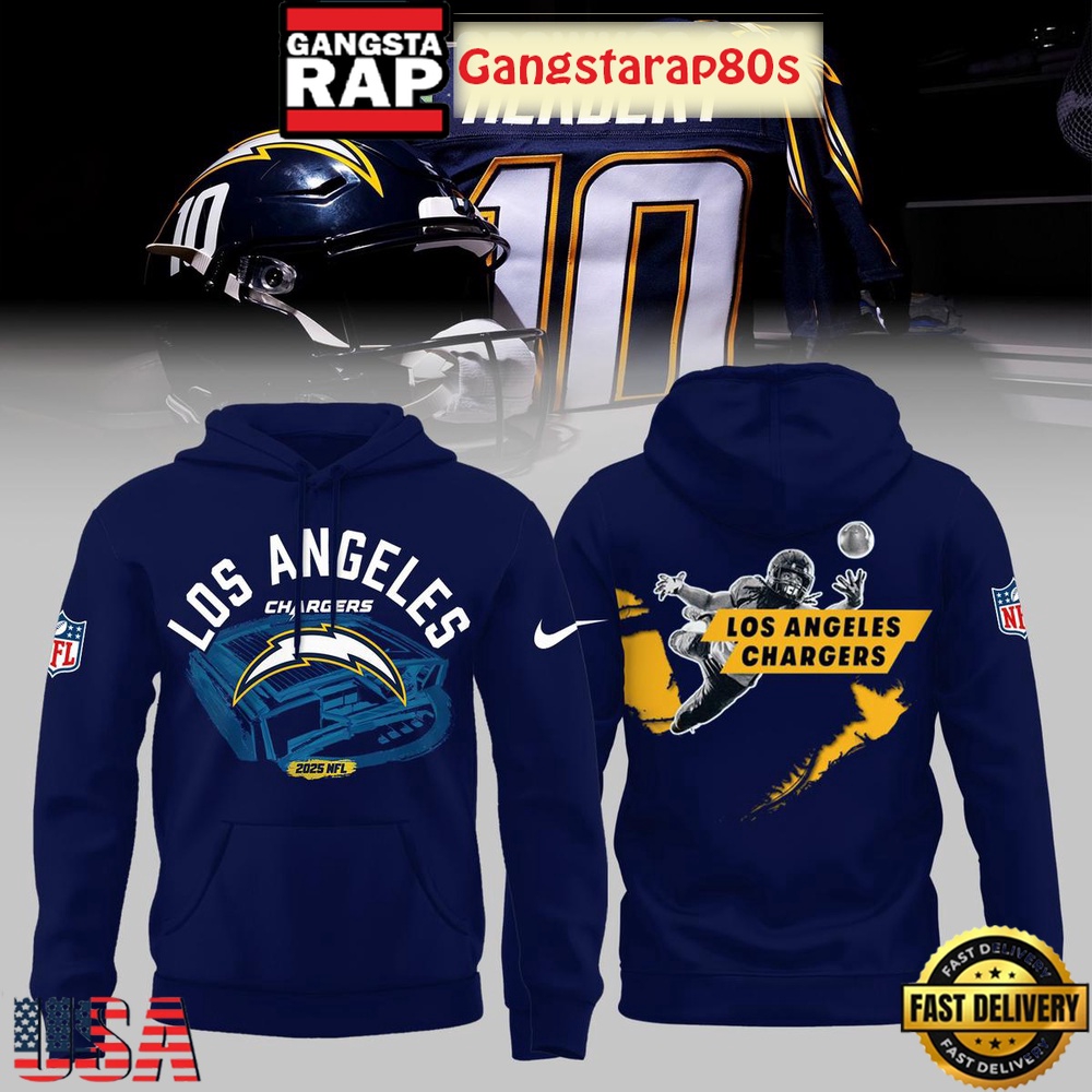 Los Angeles Chargers Herbert 2025 Unisex Hoodie
