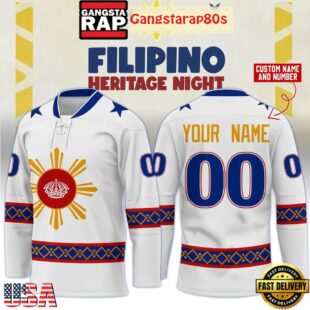 Los Angeles Kings Filipino Heritage 2026 Custom Hockey Jersey